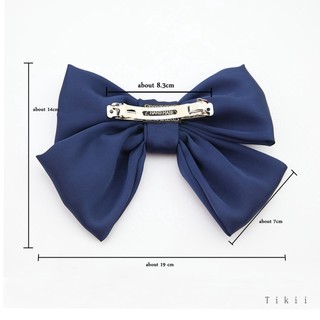 Kẹp tóc, Cột tóc nơ lớn vải satin lụa phong cách Hàn quốc dễ thương