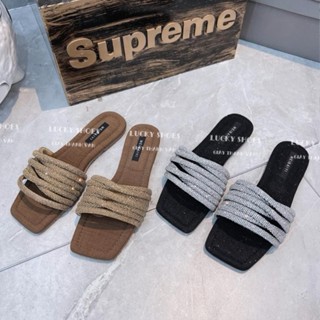 [Mã FAHOLIDAY giảm đến 50k đơn từ 99k] Dép bản ngang quai đá sợi xinh quá dễ phối đồ sale 3.3