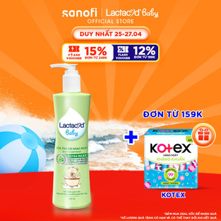 Sữa Tắm Gội Trẻ Em Lactacyd Milky Bảo Vệ, Nuôi Dưỡng Da và Tóc Bé Vượt Trội 500ml