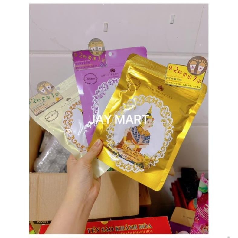 [Hàng Chuẩn] Miếng Dán Thải Độc Chân Gold Princess Royal Nội Địa Thái Lan [1 Gói 10 miếng]