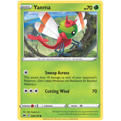 Thẻ Bài Pokemon - Yanma [C] [008/159] [Crown Zenith]