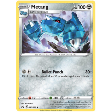 Thẻ Bài Pokemon - Metang [U] [090/159] [Crown Zenith]