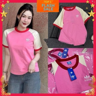 ÁO PHÔNG DAS HỒNG PHỐI VIỀN ĐỎ cotton khô QCCC 2024