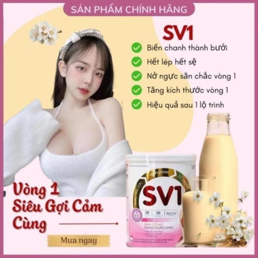 Tăng Vòng 1 SV1 Tăng Nhanh 7 - 10 CM , NỞ NGỰC Căng Tròn Săn Chắc Vòng 1 , Tăng Size Vòng 1 Hiệu Quả Nhất
