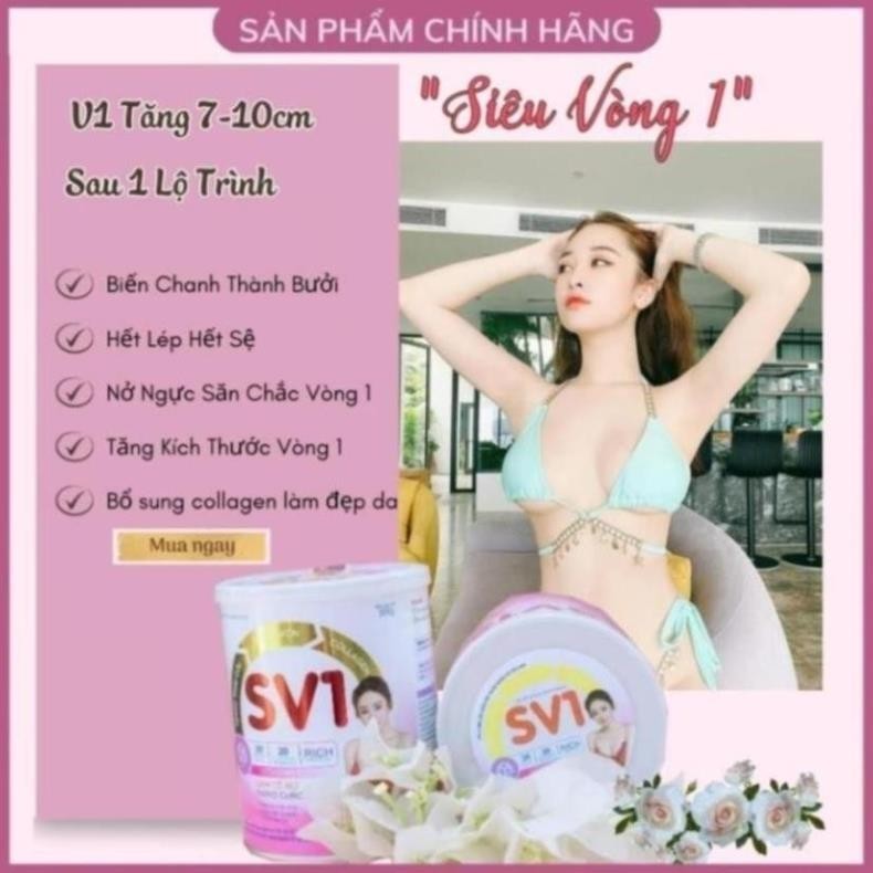 Tăng Vòng 1 SV1 Tăng Nhanh 7 - 10 CM , NỞ NGỰC Căng Tròn Săn Chắc Vòng 1 , Tăng Size Vòng 1 Hiệu Quả Nhất