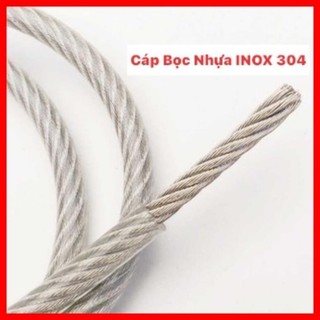 Cáp inox 304 bọc nhựa