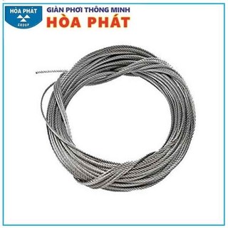 Dây cáp giàn phơi thông minh hoà phát inox 304 không han gỉ, sờn đứt - thái bình vina