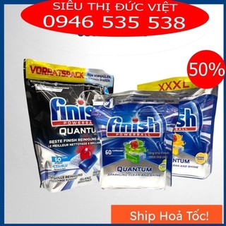Viên rửa bát Finish Quantum ultimate 100 viên, viên finish quantum max 60 viên, finish all in one 120 viên