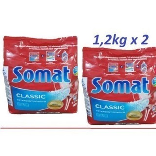 Bột rửa chén bát somat 2,4kg dùng cho máy rửa bát (viên muối bóng nhập khẩu) - HANOIMART