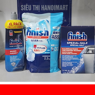 Combob bột rửa bát finish 2.5kg + muối finish 1.2kg + nước trợ xả finish 750ml - hanoimart