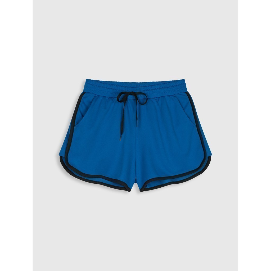 Quần shorts nữ trơn kiểu dáng thể thao cạp chun CANIFA 6BS20S017