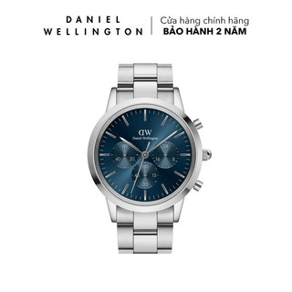 Đồng hồ nam daniel wellington dây kim loại - iconic chronograph 42mm dw00100644
