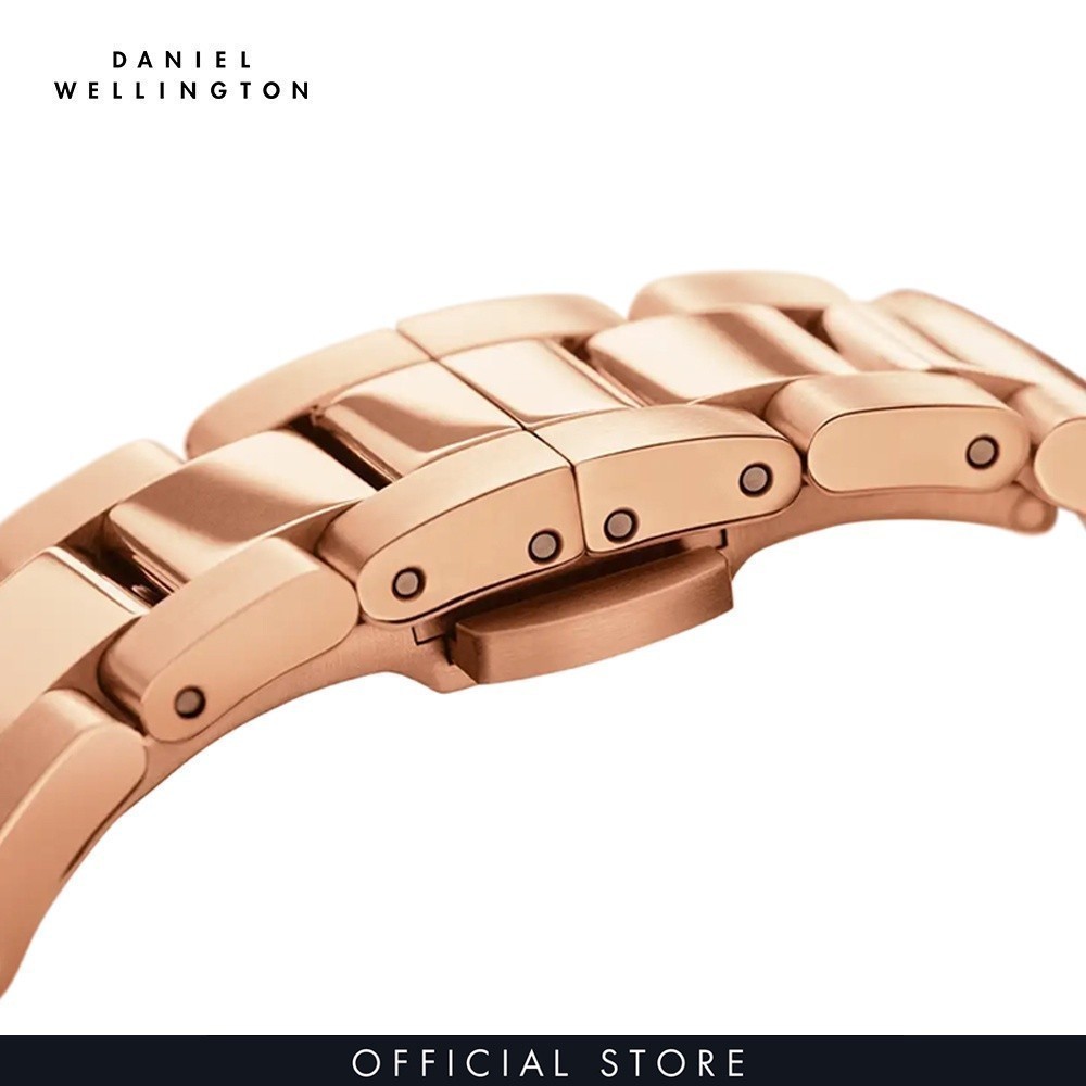 Đồng hồ Nữ Daniel Wellington dây Kim loại - Iconic Emerald 28 RG Green 28mm DW00100421