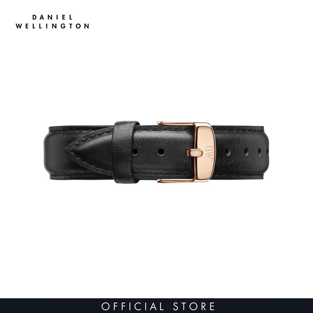 Đồng hồ Daniel Wellington dây da - DW00100127 40 mm Classic 40 Sheffield RG Black Mặt Đen Vỏ Vàng Hồng