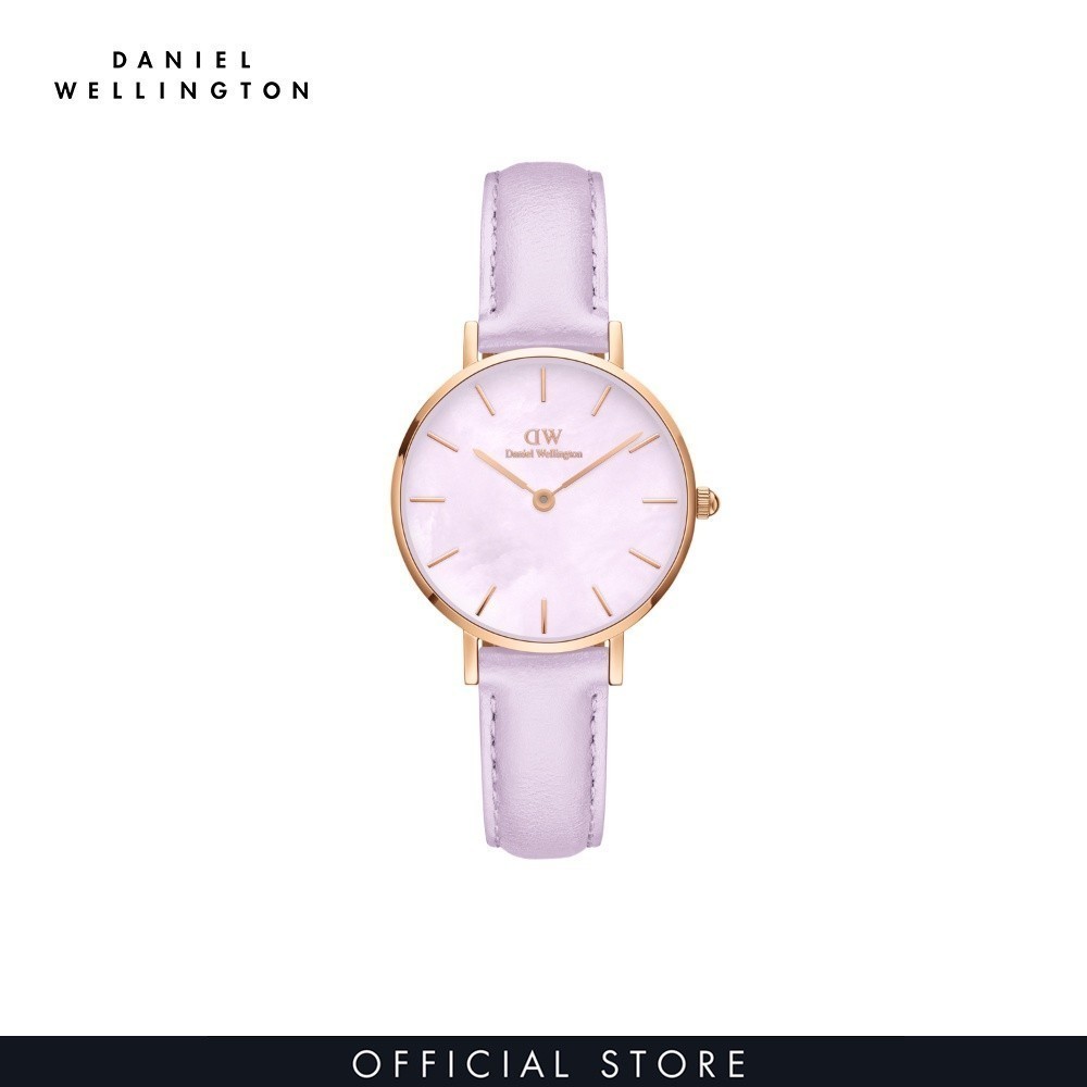 Đồng hồ Nữ Daniel Wellington Dây Da - Petite Lavender MOP 28MM DW00100634