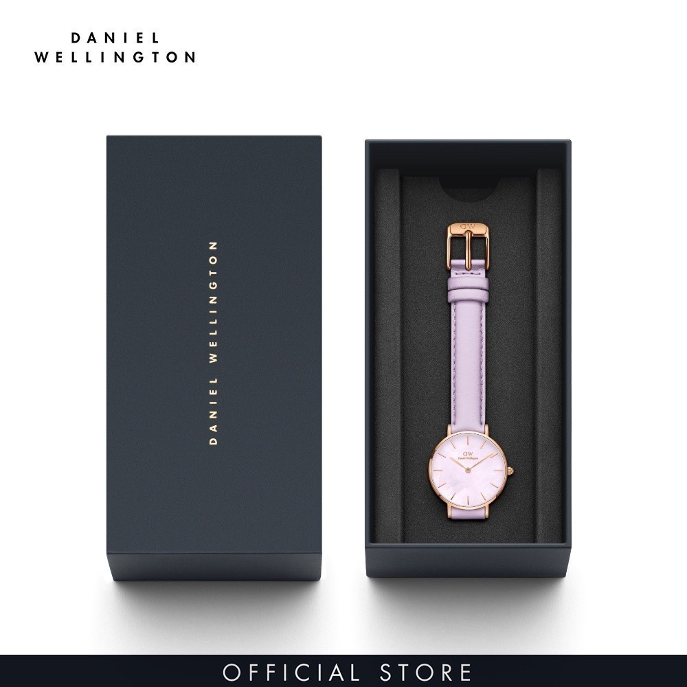 Đồng hồ Nữ Daniel Wellington Dây Da - Petite Lavender MOP 28MM DW00100634
