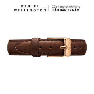 Dây da đồng hồ Daniel Wellington 12mm khóa màu vàng hồng - Cho đồng hồ Petite 28mm