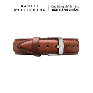 Dây da đồng hồ Daniel Wellington 18mm khóa màu bạc - Cho đồng hồ Classic 36mm