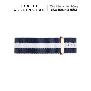 Dây vải nato đồng hồ Daniel Wellington 18mm khóa màu vàng hồng - Cho đồng hồ Classic 36mm