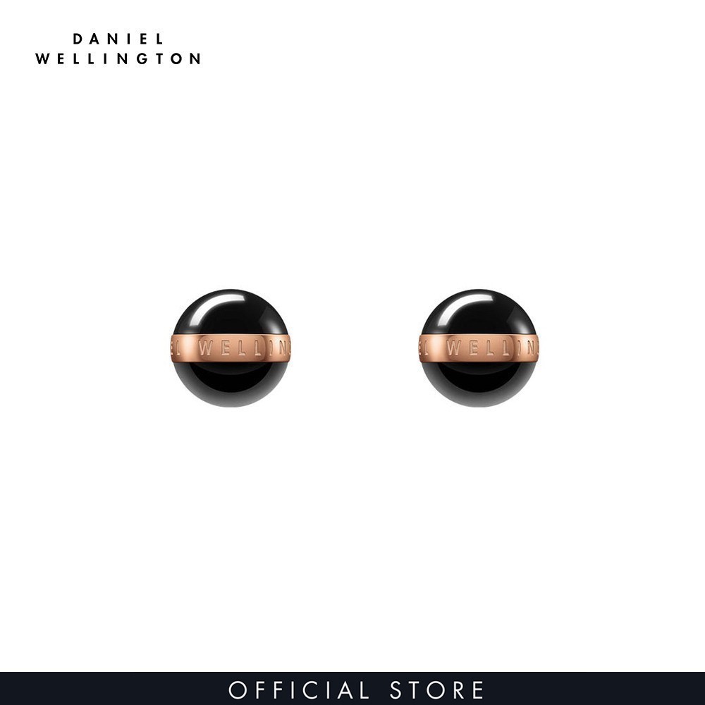 Khuyên tai Daniel Wellington màu đen, vàng hồng Aspiration DW00400151