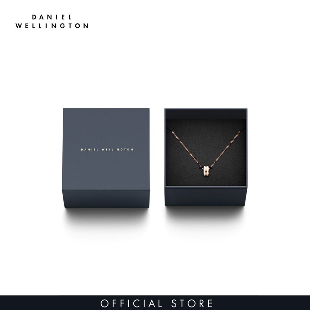Dây chuyền Daniel Wellington màu vàng hồng Emalie DW00400153