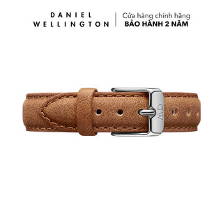 Dây da đồng hồ Daniel Wellington 14mm khóa màu bạc - Cho đồng hồ Petite 32mm