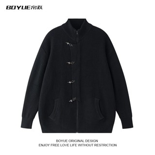 Áo khoác len nam nữ unisex khoá kéo phối móc cài, khoác len unisex form rộng hottrend Hàn Quốc 2925