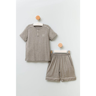 Bộ cộc tay bổ trụ Nous Kids ghi nhạt 2Y 3Y 4Y 5Y Sale - ZN174A