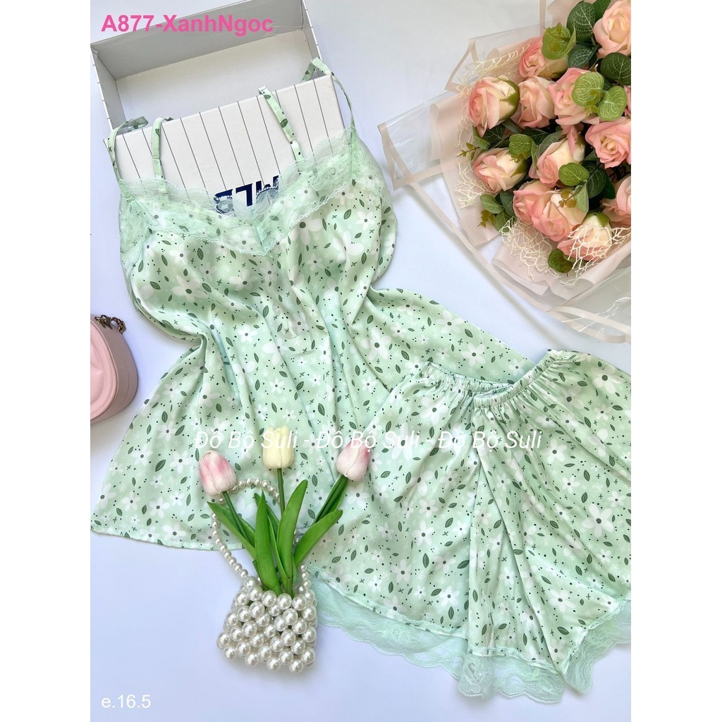 Bộ Đùi Dây Lụa Latin A877 - Đồ Bộ Suli