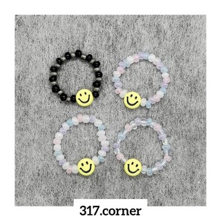 Nhẫn hạt cườm mặt cười - Nhiều mẫu - 317.corner
