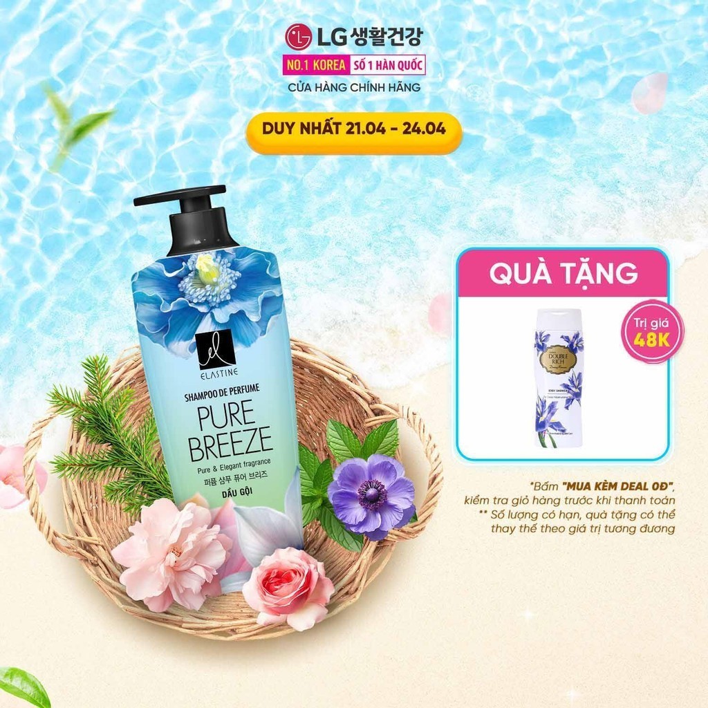 Dầu gội Elastine De Perfume hương nước hoa 600ml