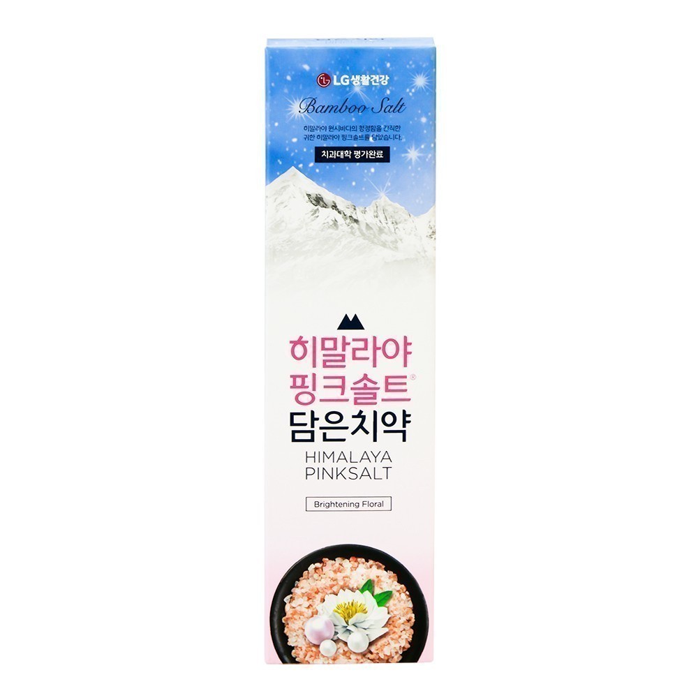 Kem đánh răng Bamboo Salt Himalaya PinkSalt- Hương Hoa Bạc Hà Trắng Răng 100g