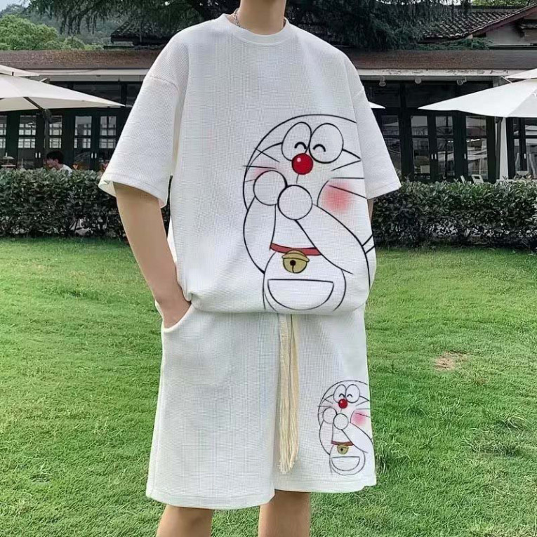 Aokang Bộ Đồ Ngủ Tay Ngắn Bằng Lụa Lạnh Mỏng Thời Trang Mùa Hè Cho Thanh Thiếu Niên Có Thể Mặc Ở Ngoài Nhà - Hàng mới về
