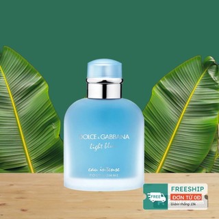 Nước Hoa Nam Light Blue Eau Intense Pour Homme EDP_Hương Thơm Tươi Mát Cho Mùa Hè Oi Bức