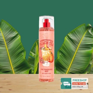 Xịt thơm toàn thân Bath & Body Works mùi Honeysuckle Peach Tea
