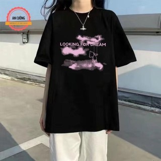 Áo thun nữ, áo phông nữ tay ngắn cổ tròn chất cotton co giãn 4 chiều freesize Gấu mây HU