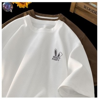 Áo THUN Unisex UTNNY BUNNY Áo phông nam nữ tay lỡ form rộng chất liệu dệt tổ ong thoáng mát UT