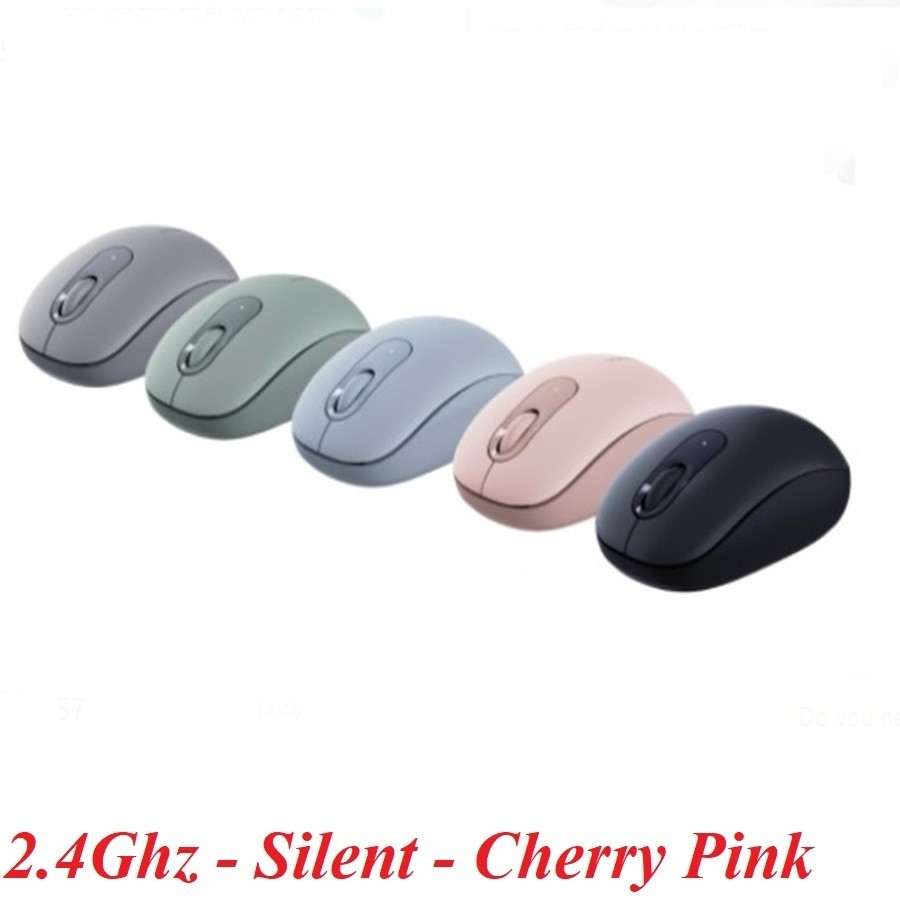 Ugreen 90686 10m 2400dpi Cherry Pink Chuột không dây Silent 2.4ghz kèm pin AA mu105