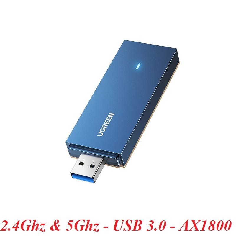 Ugreen 90340 AX1800 USB wifi tích hợp băng tần kép Wi-Fi 6 cm499
