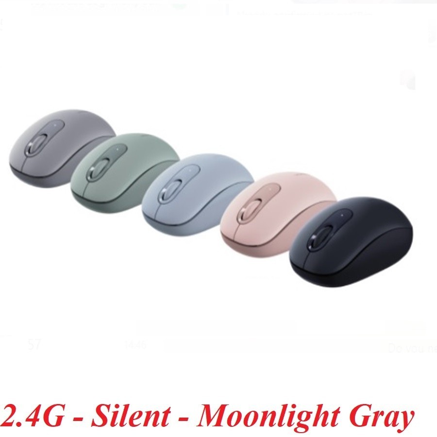 Ugreen 90669 10m 2400dpi Moonlight Gray Chuột không dây Silent 2.4ghz kèm pin AA mu105