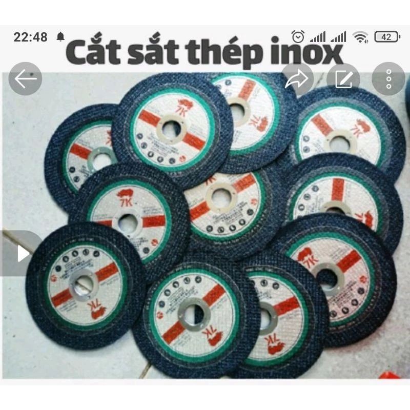 ĐÁ CẮT THÉP, INOX 105mm (GIÁ HỦY DIỆT)