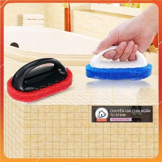 1 Miếng bọt biển đánh nhà bếp nhà vệ sinh có tay cầm (STIHN)