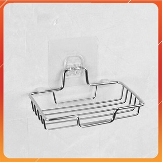1 Giỏ Inox dán tường để xà bông phòng tắm siêu dính (STIHN)