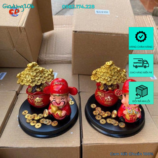 Tượng thần tài hũ vàng dễ thương mang lại tài lộc