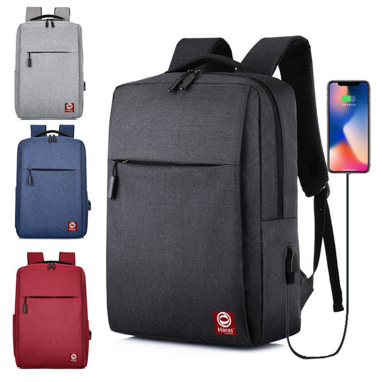 Balo Laptop Tích Hợp USB Cao Cấp Thời Trang HARAS HR237 - Hàng mới về