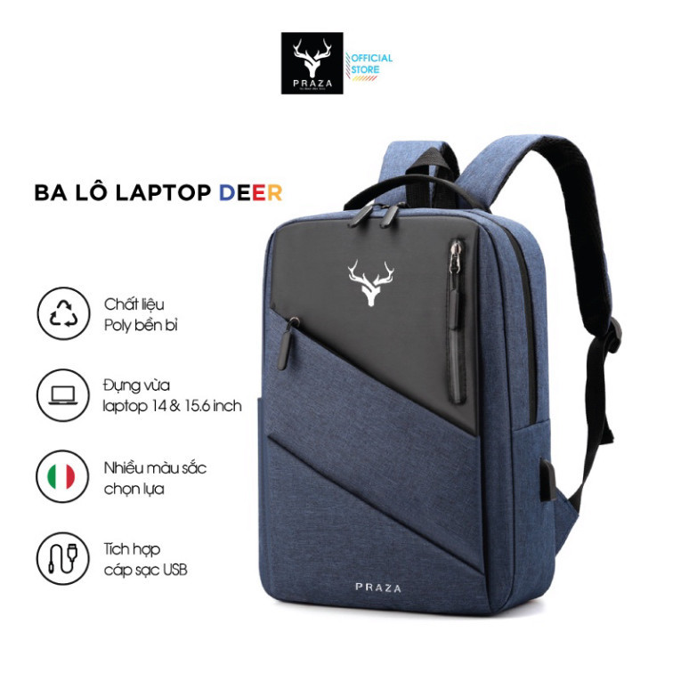 Ba Lô Laptop Thời Trang Premium Praza - BLS0190 - Hàng mới về