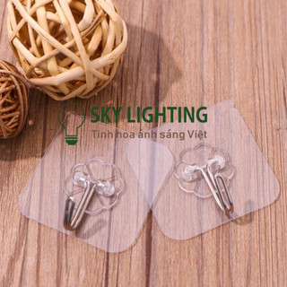 Móc dán tường trong suốt chịu lực siêu tốt