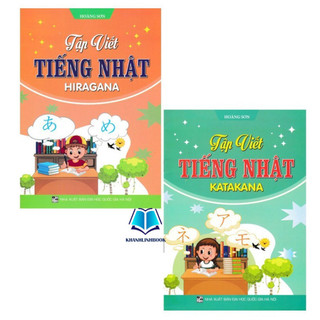 Sách - combo tập viết tiếng nhật katakana + hiragana - ha