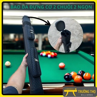 Bao da đựng cơ bida 2x2 bảo vệ cơ an toàn - chất liệu da cao cấp bida trường thọ