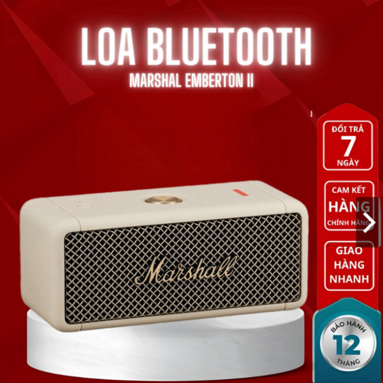 Loa Bluetooth Marshall Emberton 2  - Pin dùng 30 tiếng, năng suất 20W, chống thấm nước ip67 - bh 12 tháng HOT | BigBuy360 - bigbuy360.vn